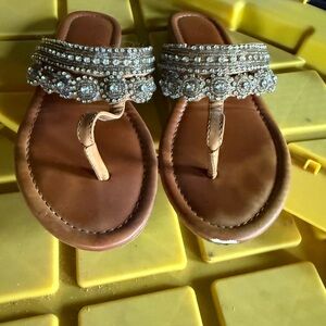 Jessica Simpson Elegant Beaded Women's Sandals